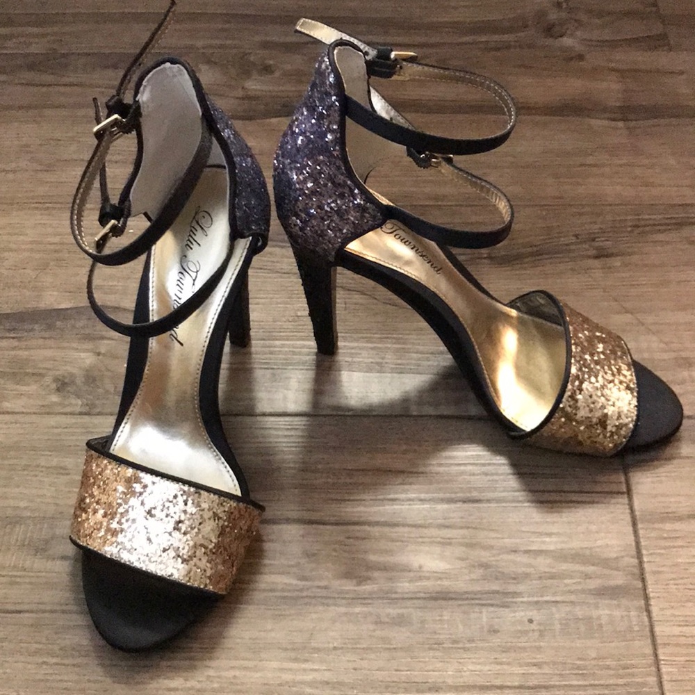 Multi glitter sandals
